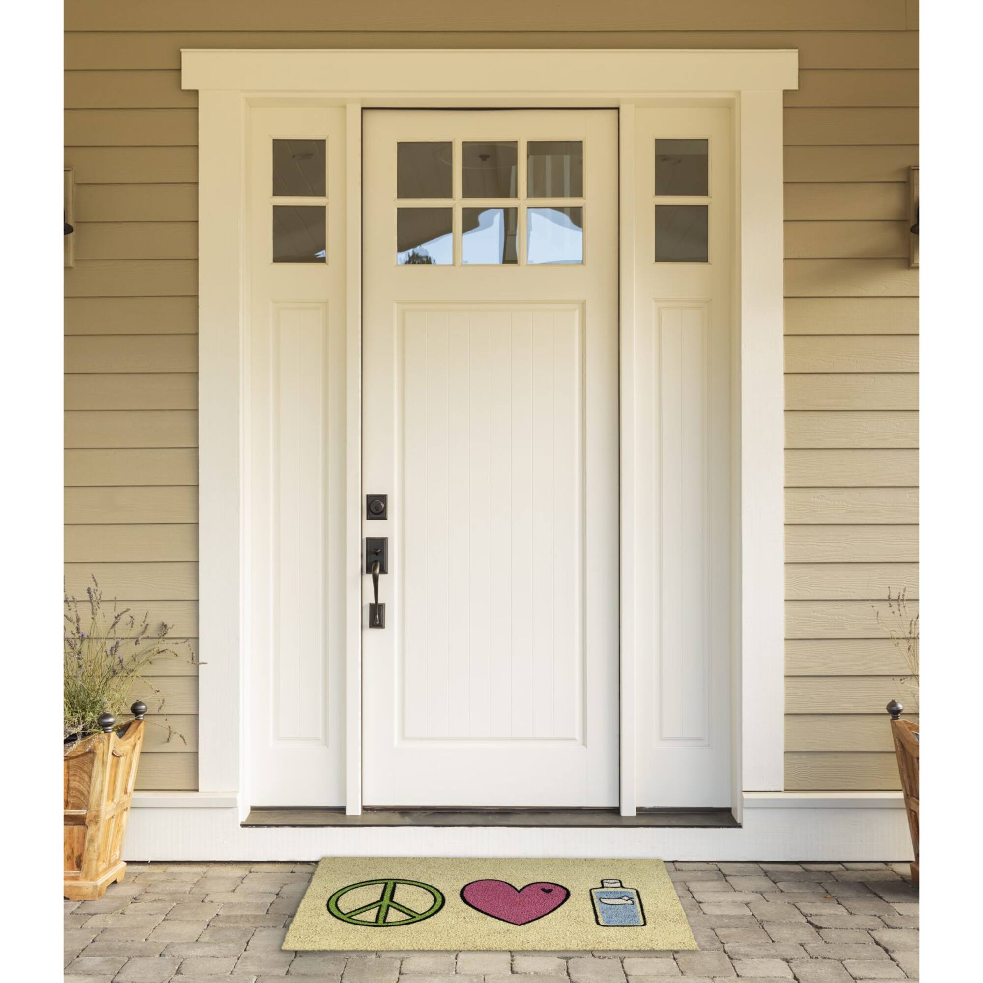 DII® Peace, Love, Hand Sanitizer Doormat